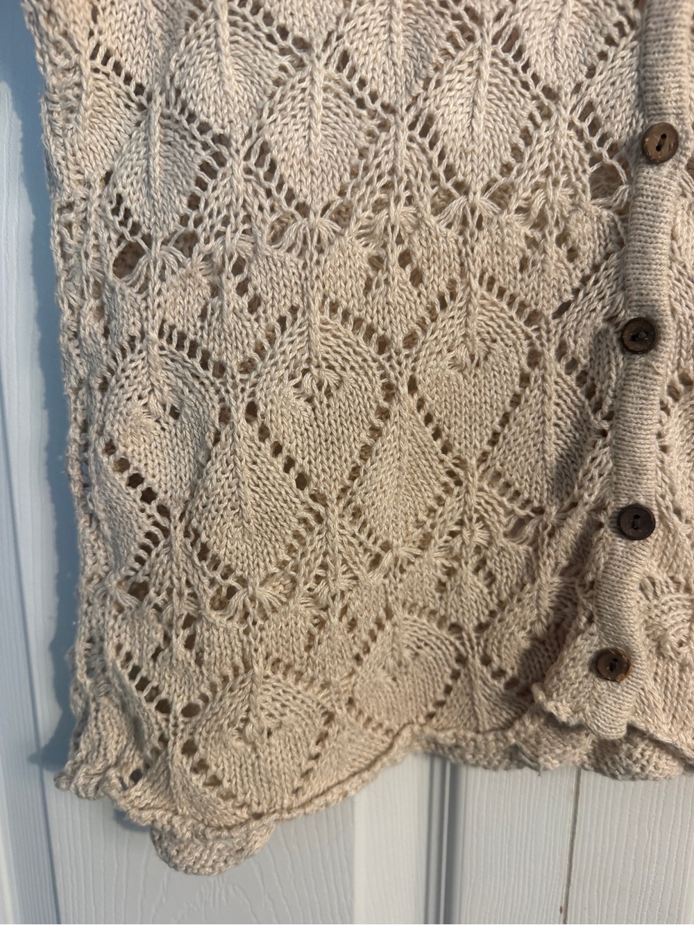 Vintage gap linen and cotton blend cardigan size medium - Picture 3 of 9